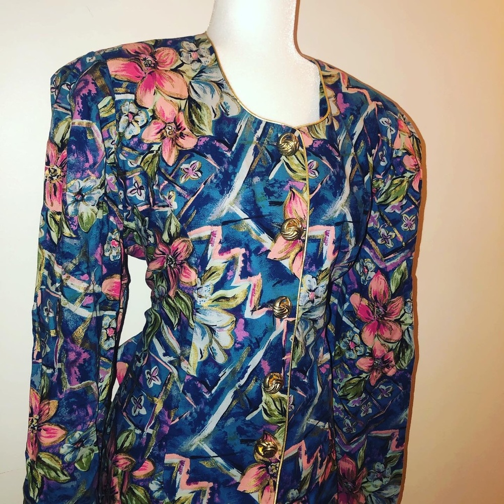 Vintage Floral Skirt Set